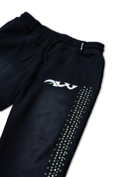 OG Black Rhinestone Pants