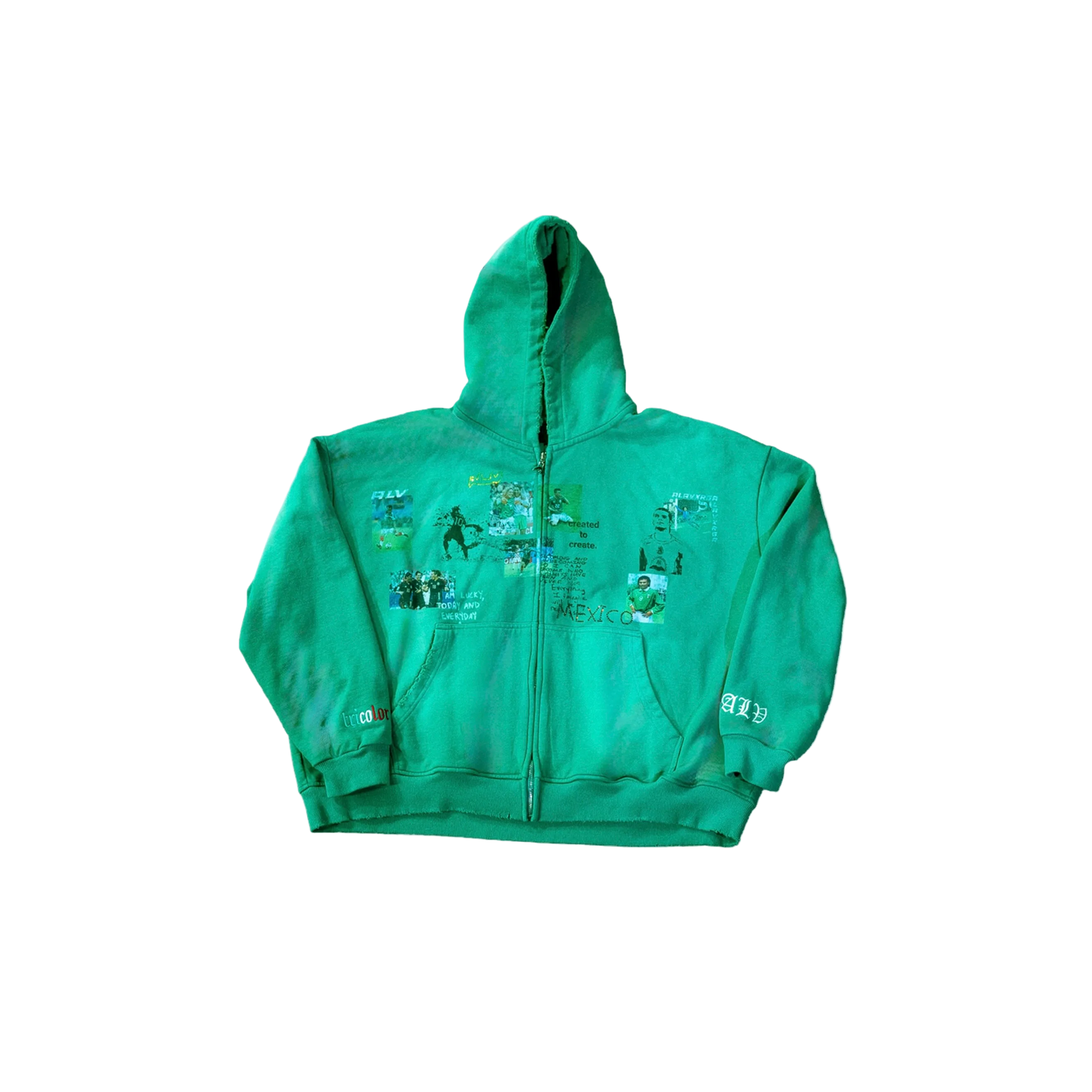 Mexico Green Zip Up