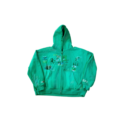 Mexico Green Zip Up