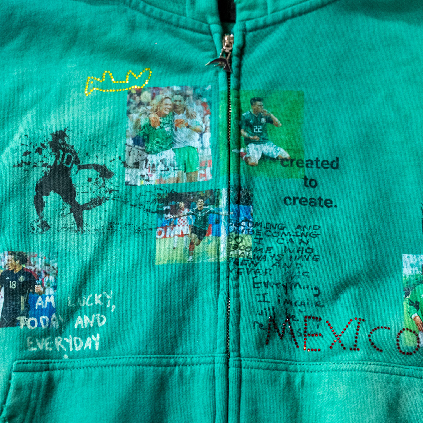 Mexico Green Zip Up