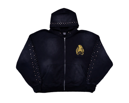 Mexico Rhinestone Zip Up