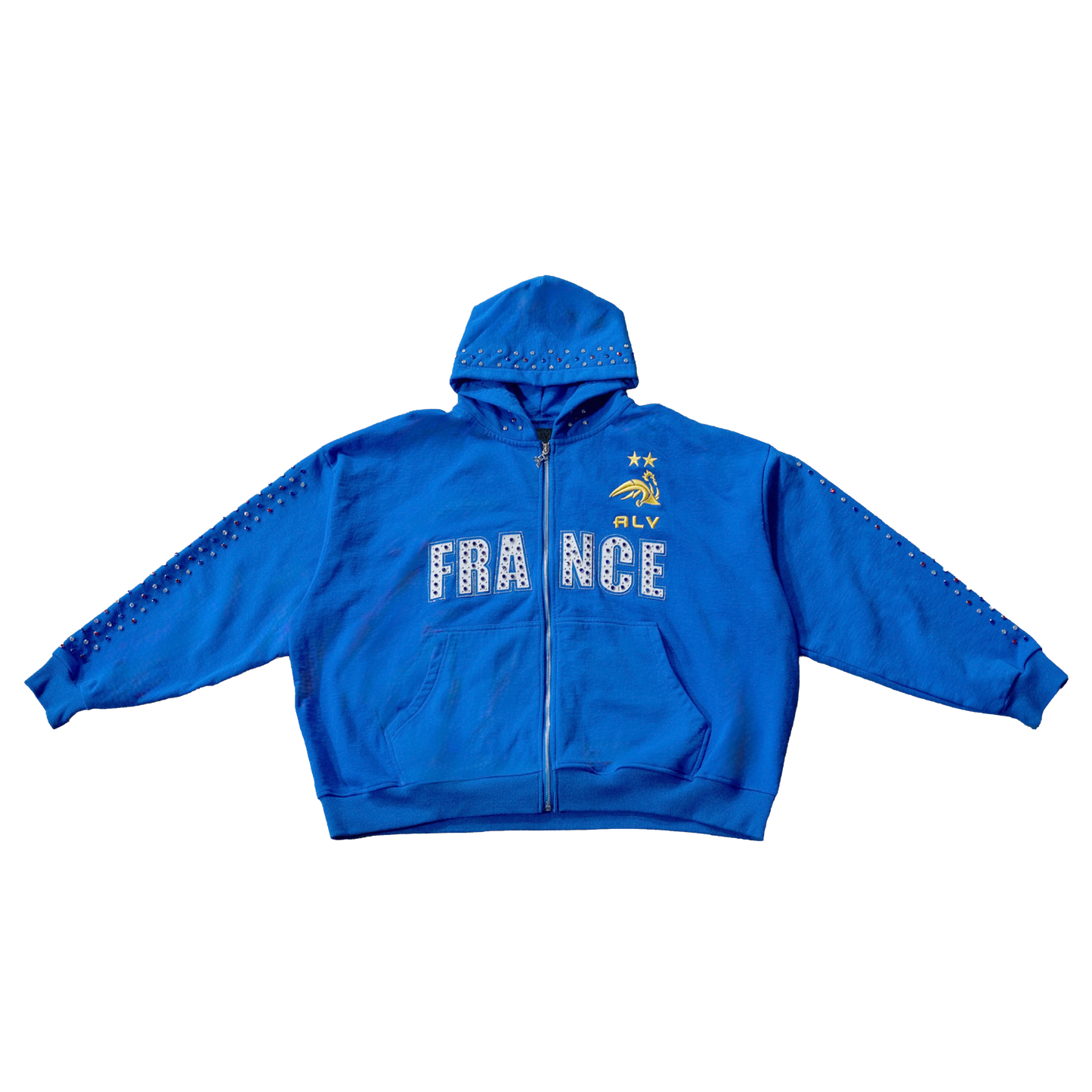 France Studded Zip Up
