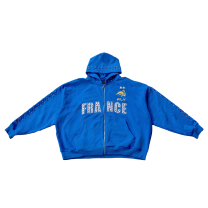 France Studded Zip Up
