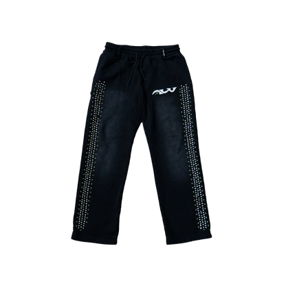 OG Black Rhinestone Pants